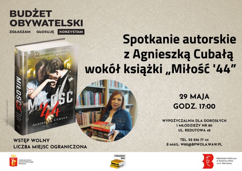 Spotkanie z Agnieszką Cubałą na Woli - City Media