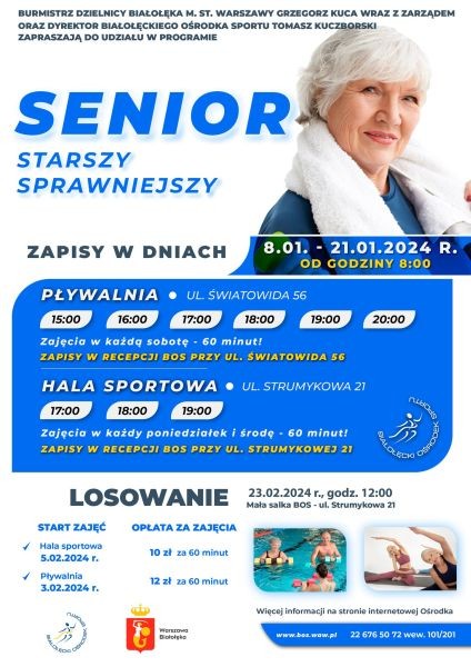 Zapisy do programu Senior - Starszy Sprawniejszy na Białołęce - City Media