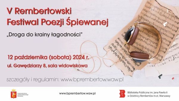 V Rembertowski Festiwal Poezji Śpiewanej - konkurs