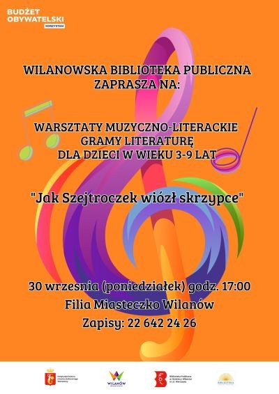 Jak Szejtroczek wiózł skrzypce - warsztaty w Wilanowie - City Media