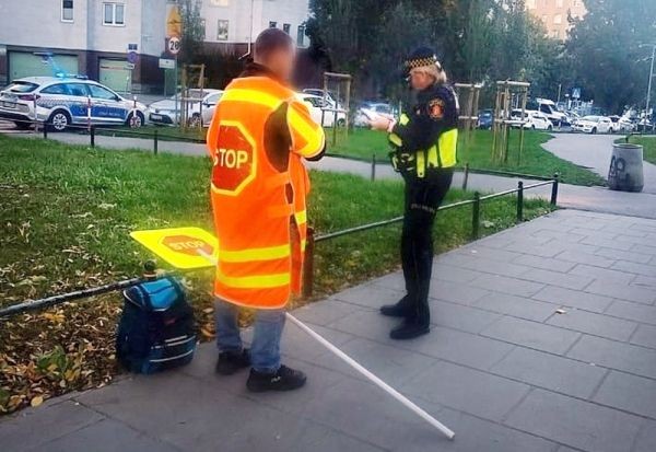 Zapewniał bezpieczeństwo na pasach na Targówku a był pijany