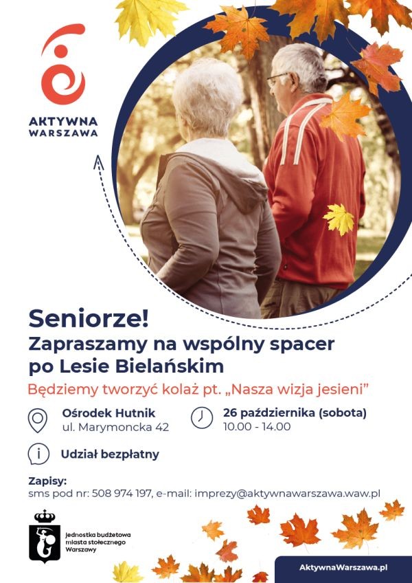 Spacer po Lesie Bielańskim dla Seniorów - City Media