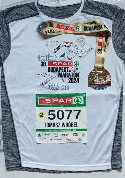 Żoliborski dzielnicowy wziął udział w maratonie na Węgrzech