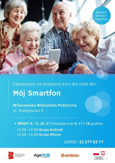 Kurs obsługi smartfonów dla seniorów w Wilanowie - City Media