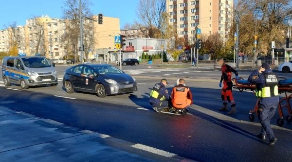 Potrącenie na przejściu dla pieszych na Pradze Południe