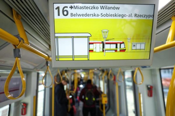 Pół miliona pasażerów w tramwajach do Wilanowa