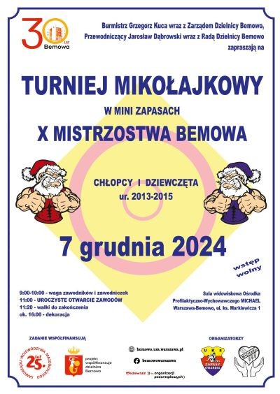 Turniej Mikołajkowy w Mini Zapasach na Bemowie - City Media