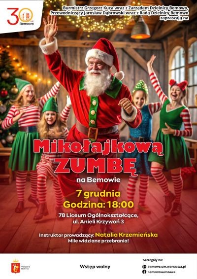 Mikołajkowa Zumba na Bemowie - City Media