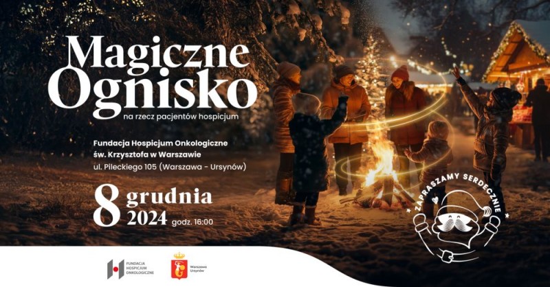 Magiczne ognisko na Ursynowie na rzecz pacjentów hospicjum 2024 - City Media