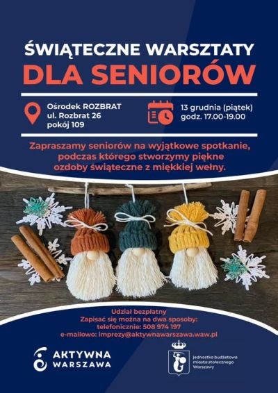 Świąteczne warsztaty dla Seniorów w Śródmieściu - City Media